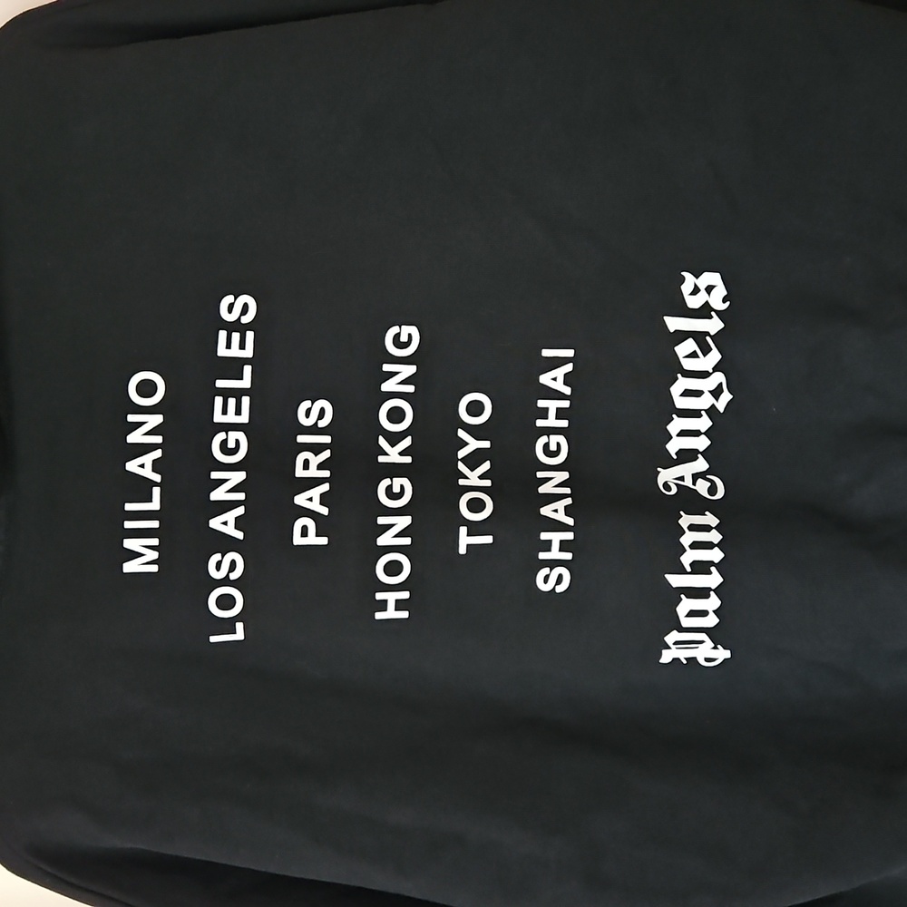 Palm Angels Spray City Hong Kong Hoodie Men's Small Streetwear Cotton Luxury Red - Picture 5 of 10